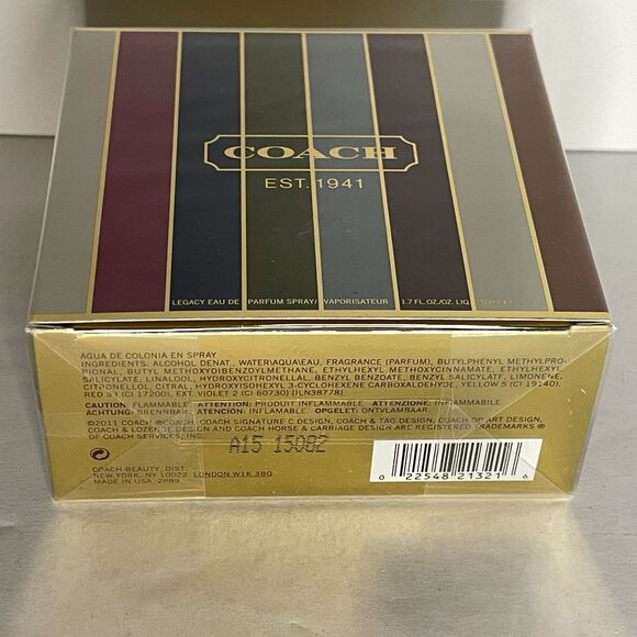 Coach LEGACY Eau de Parfum EDP Spray 1.7 fl oz 50 ml Rare Sealed Rainbow Box NIB - Picture 4 of 4